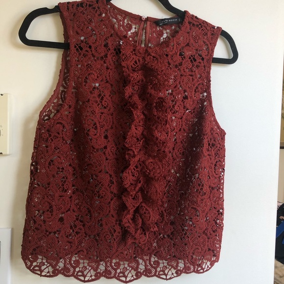 Zara knit lace top - Picture 2 of 6